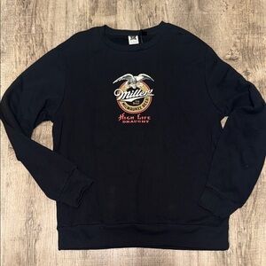 Miller Black Crewneck Sweater for Men